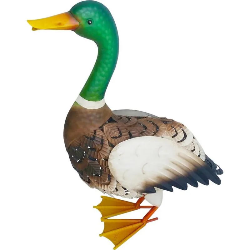 Záhradná dekorácia Mecco Kačka, plechová, 37x16,5x47 cm