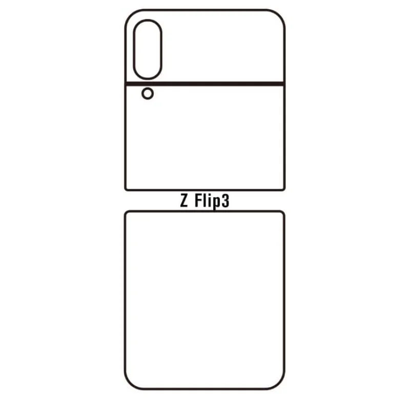 Hydrogel ochranná fólia pre Samsung Galaxy Z Flip 3 (SM-F711) Variant:: vonkajšia číra