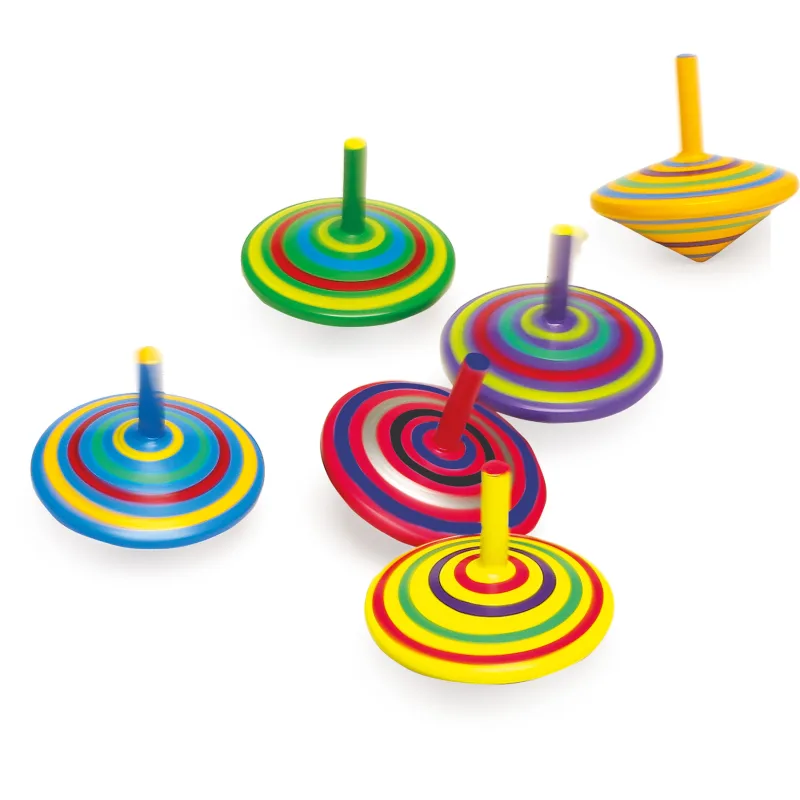 Drevený vĺčik s pásikmi 1 ks