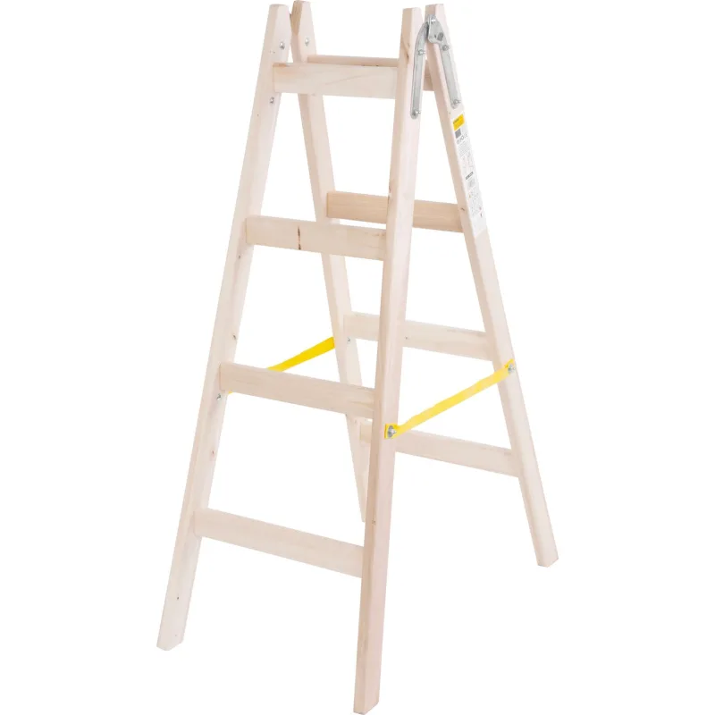 Drevený rebrík Strend Pro, 2x4 priečky, 1,30 m, 150 kg