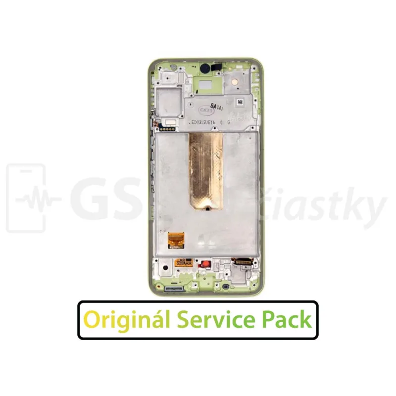 LCD Displej + Dotykové sklo + Rám Samsung Galaxy A54 5G Farba: Awesome Lime