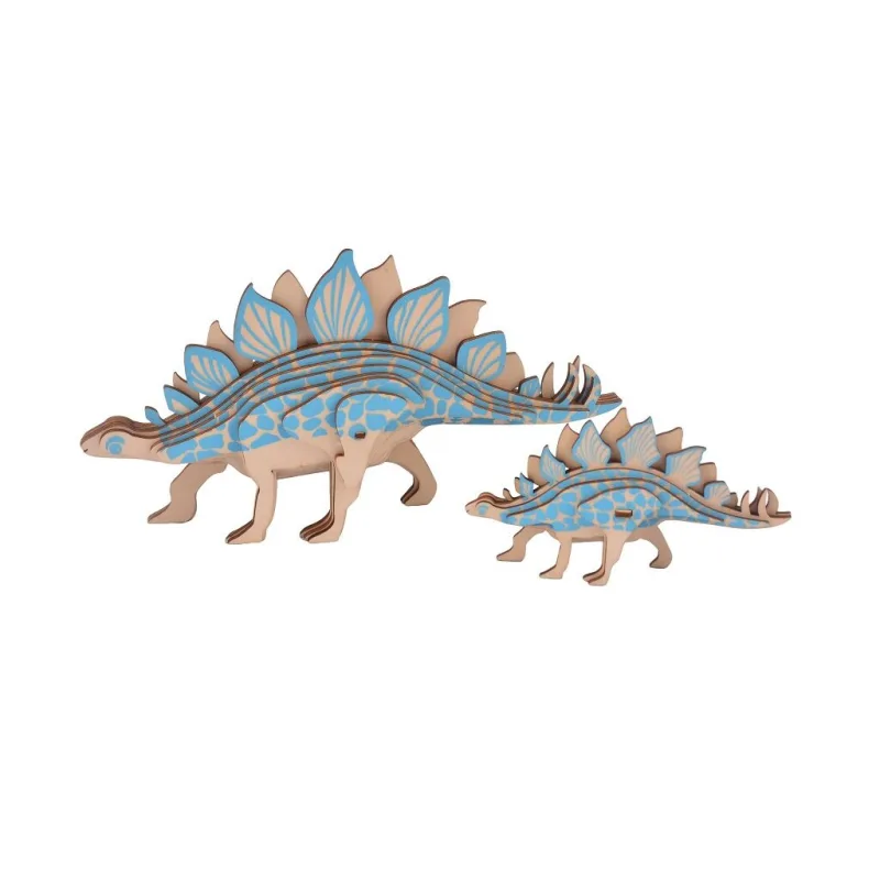 Woodcraft Drevené 3D puzzle Stegosaurus 2v1