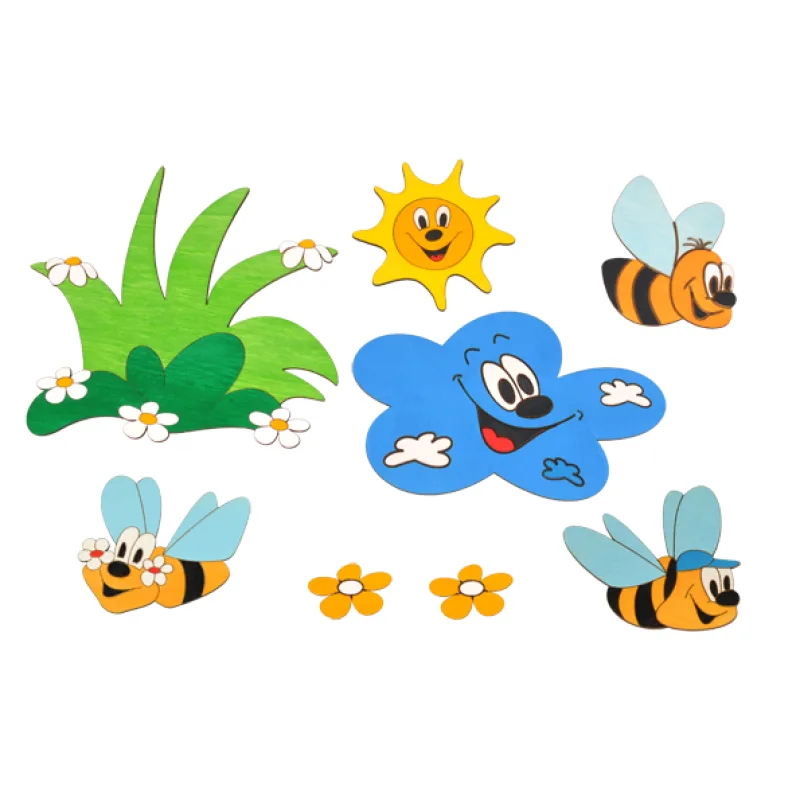 DoDo Zostavy dekorácií Lúka a včielky 35x30 cm