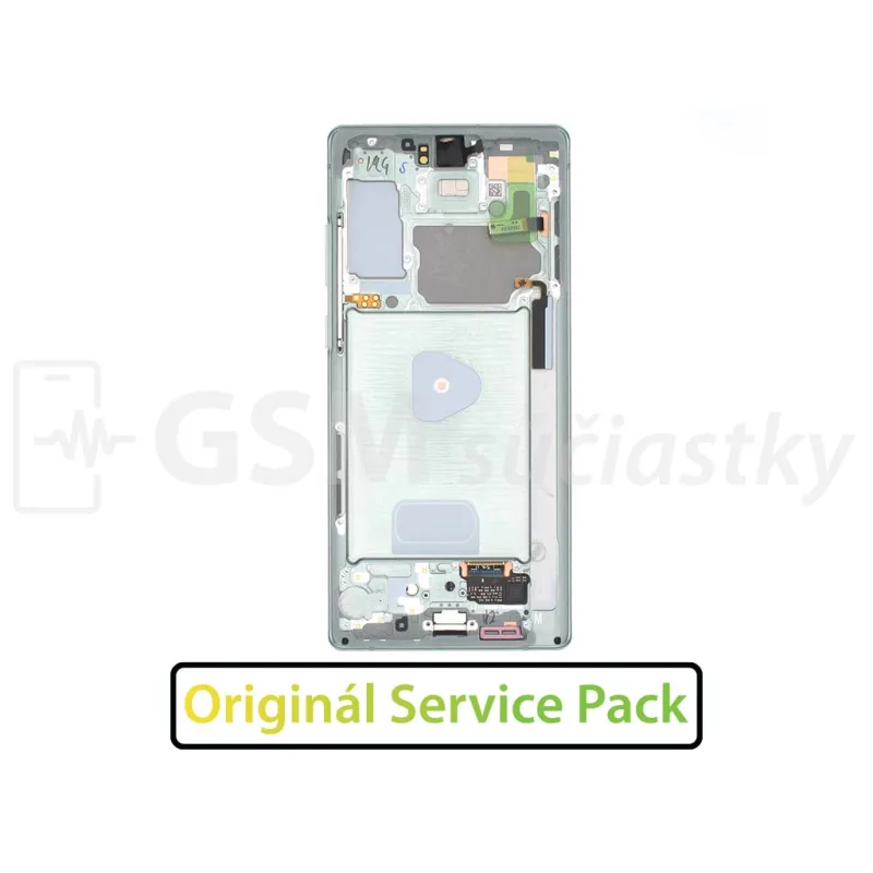 LCD displej + Dotykové sklo a Rám Samsung Galaxy Note 20 - Originál Farba: Zelená