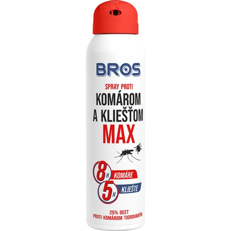 Sprej proti komárom a kliešťom Bros, max 90ml