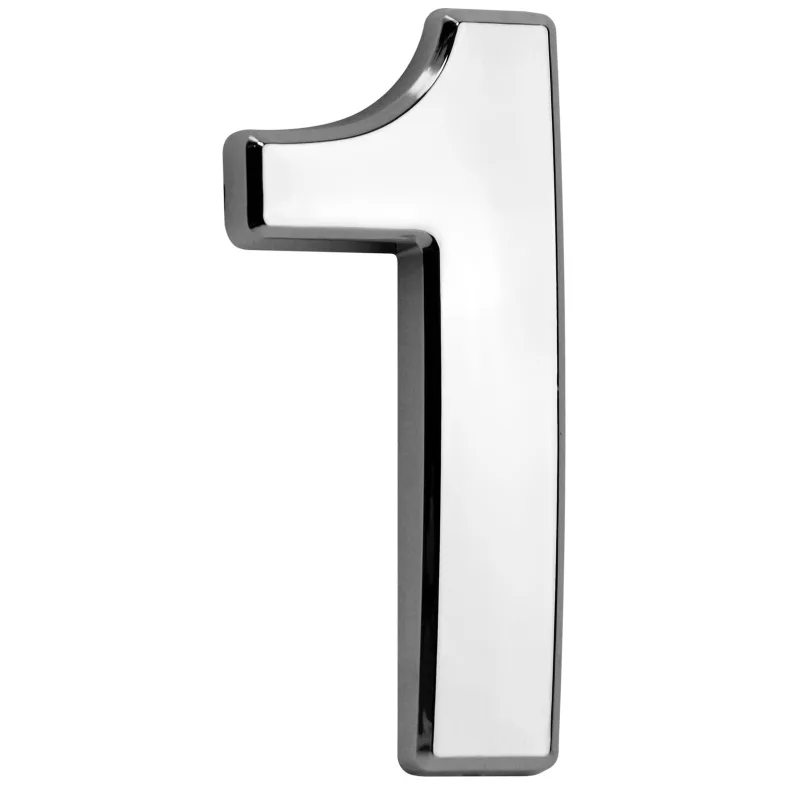 Číslo na dom MagicHome 1 – strieborné, 70x100 mm