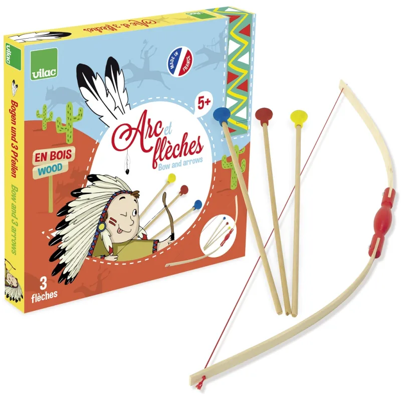 Vilac Lukostrelecká sada s 3 šípmi v boxe