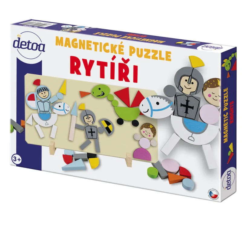Detoa Magnetické puzzle Rytieri