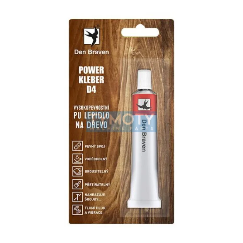 Den Braven POWER KLEBER (PU lepidlo) D4 - 23 ml krémová, tuba v blistri _35004TU