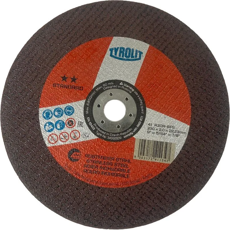 Kotúč Tyrolit 230x2,0 mm, 41, A30R-BFS, nerez, Standard