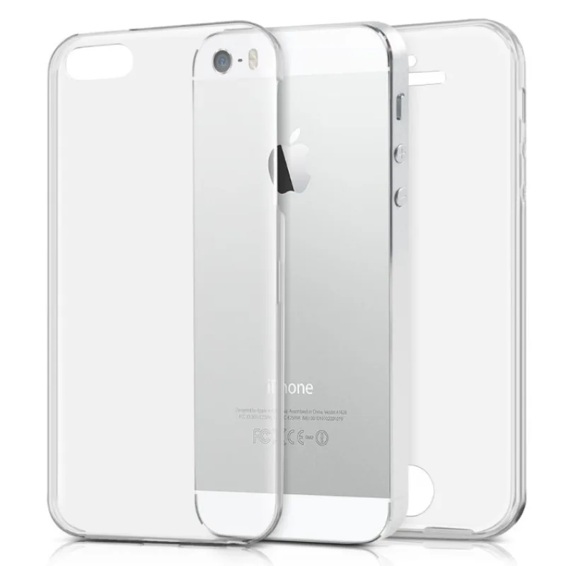 Transparentné Puzdro priesvitné silikónové iPhone SE, 5S, 5C, 5 Farba: Priesvitné 6037