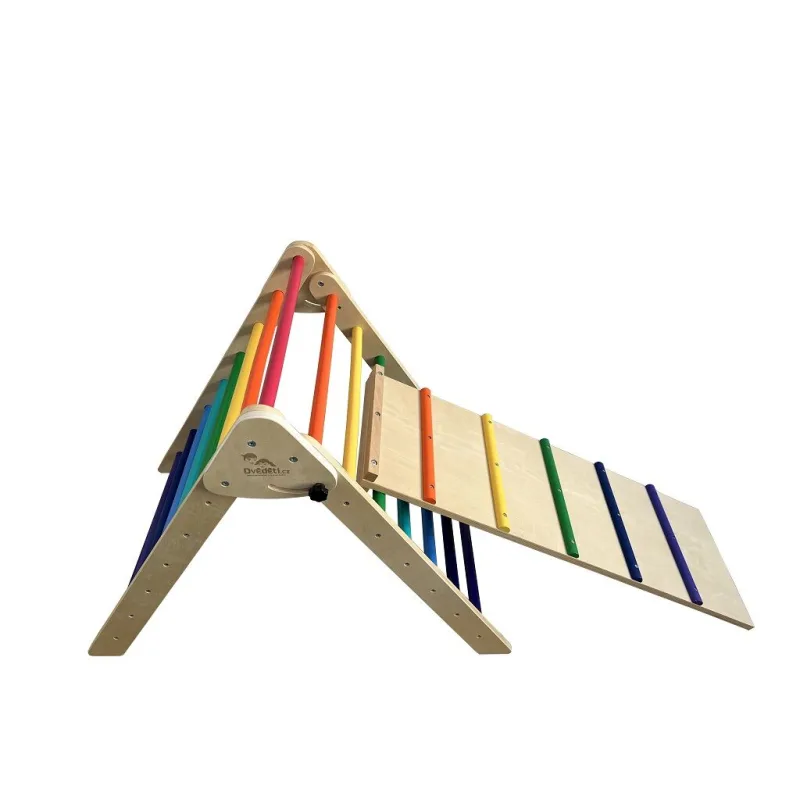 Dvěděti Piklerovej trojuholník s doskou dúhový
