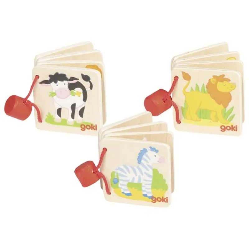 Goki Drevená knižka Zvieratká 1 ks