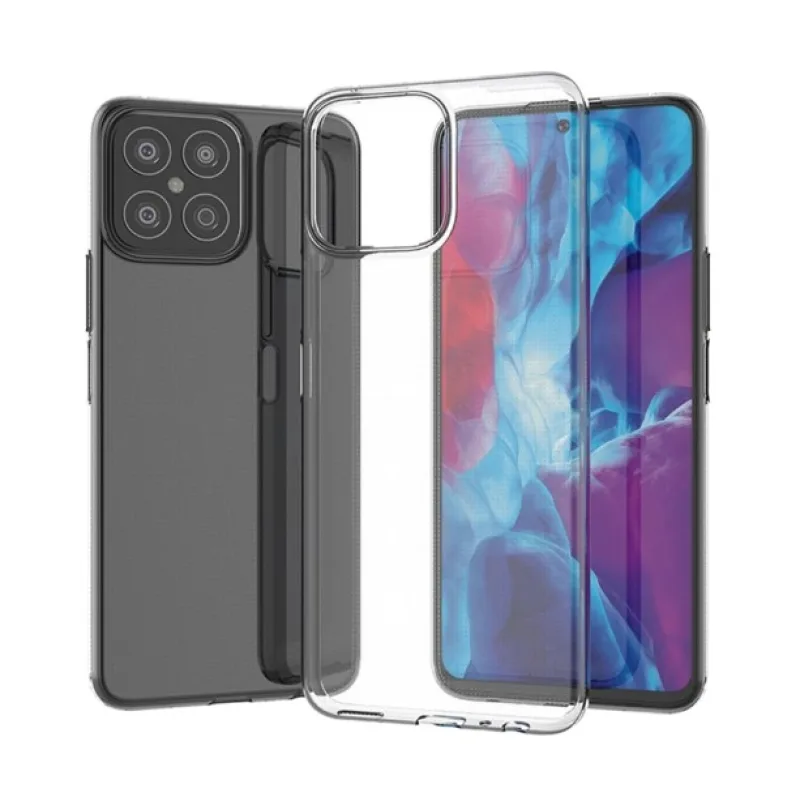 Transparentné Puzdro priesvitné silikónové Honor X8 Farba: Priesvitné 6048