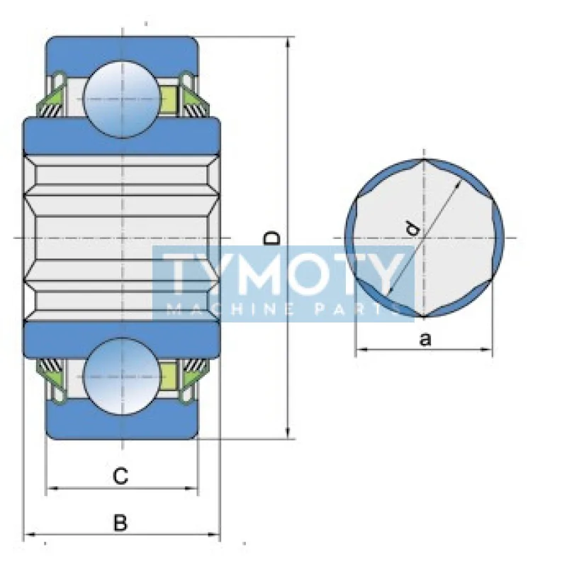 FKL W 208 PP16 ložisko
