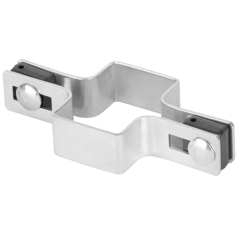 Objímka na hranatý stĺpik 60×40 mm, priebežná, pozinkovaná