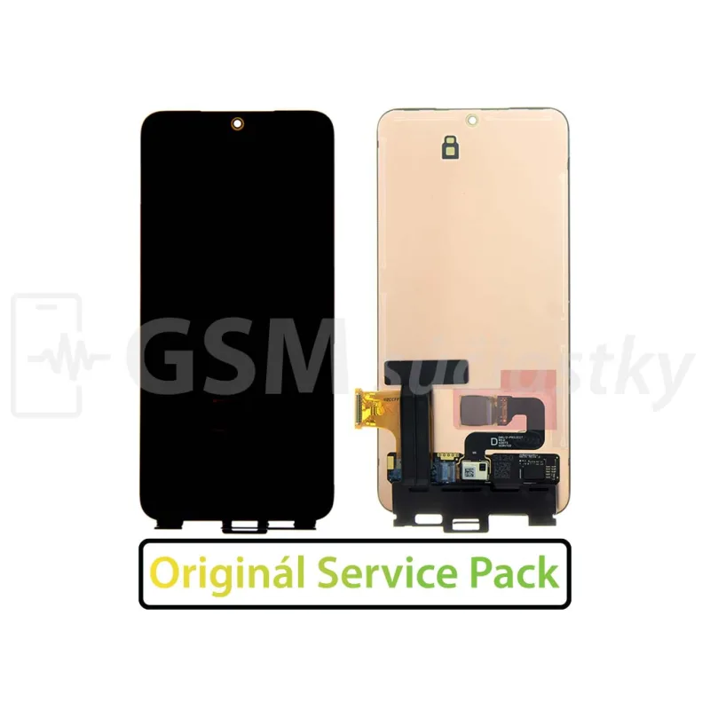 LCD Displej + Dotykové sklo + Rám Samsung Galaxy S23 - originál Farba: Bez rámika