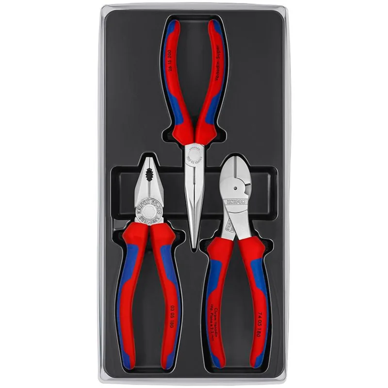 Sada KNIPEX 00 20 11 V01 – 3-dielna montážna sada