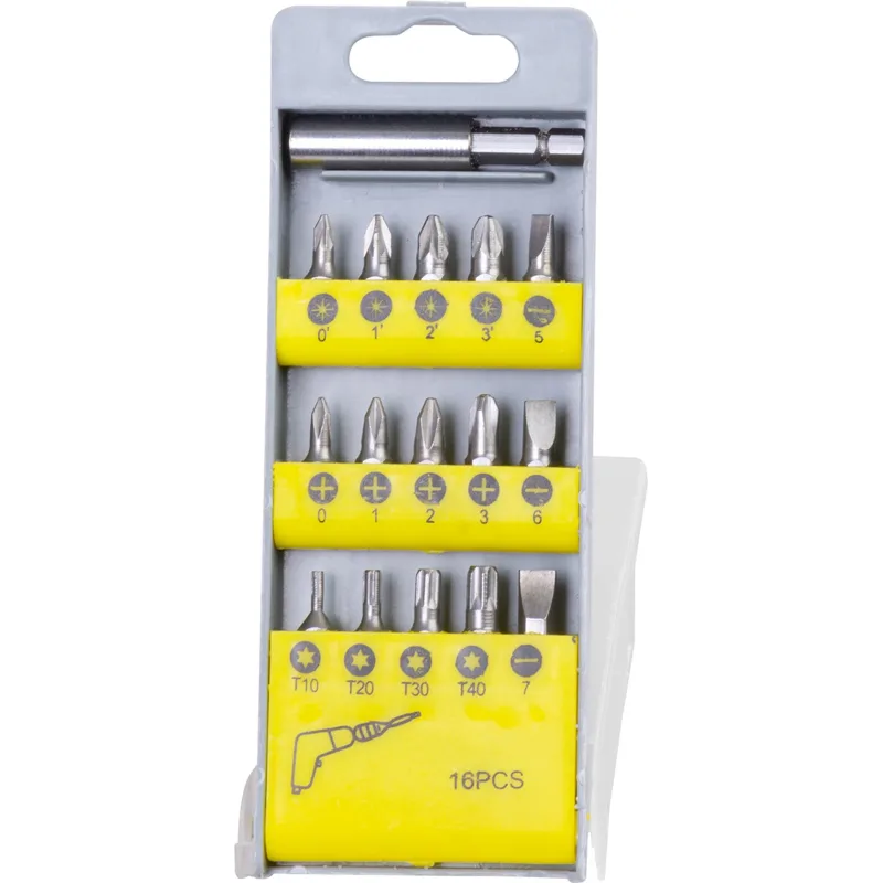 Sada bitov Strend Pro BS2877, 16 dielna, s držiakom bitov