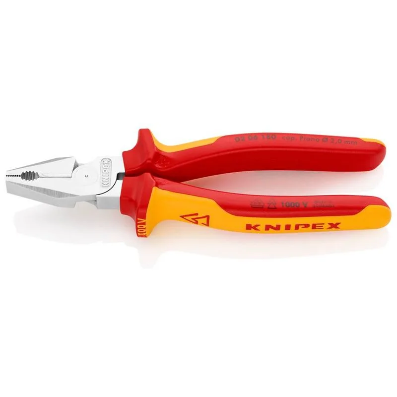Kliešte KNIPEX 02 06 180 – 180 mm, silové, kombinované, VDE