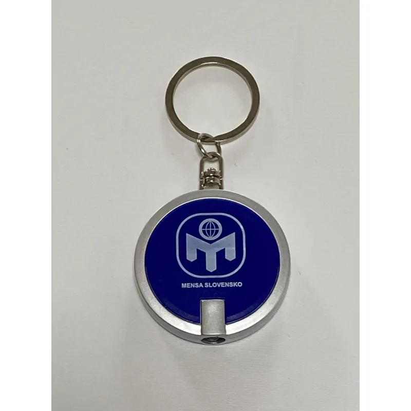 Mensa Kľúčenka s LED svetlom, modrá
