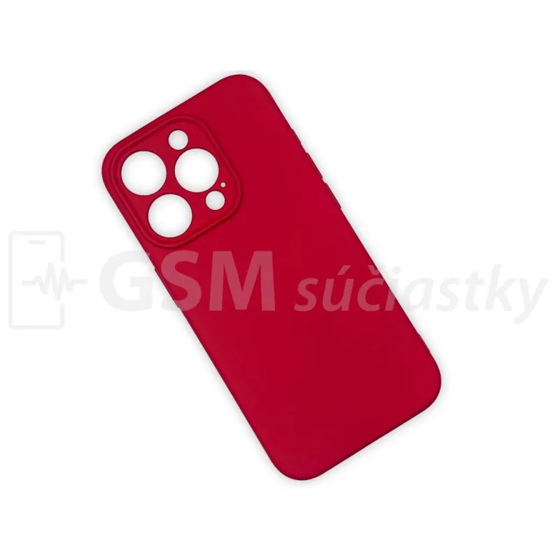 Soft Flex Silikónový kryt na mobil iPhone 15 Pro, Červené