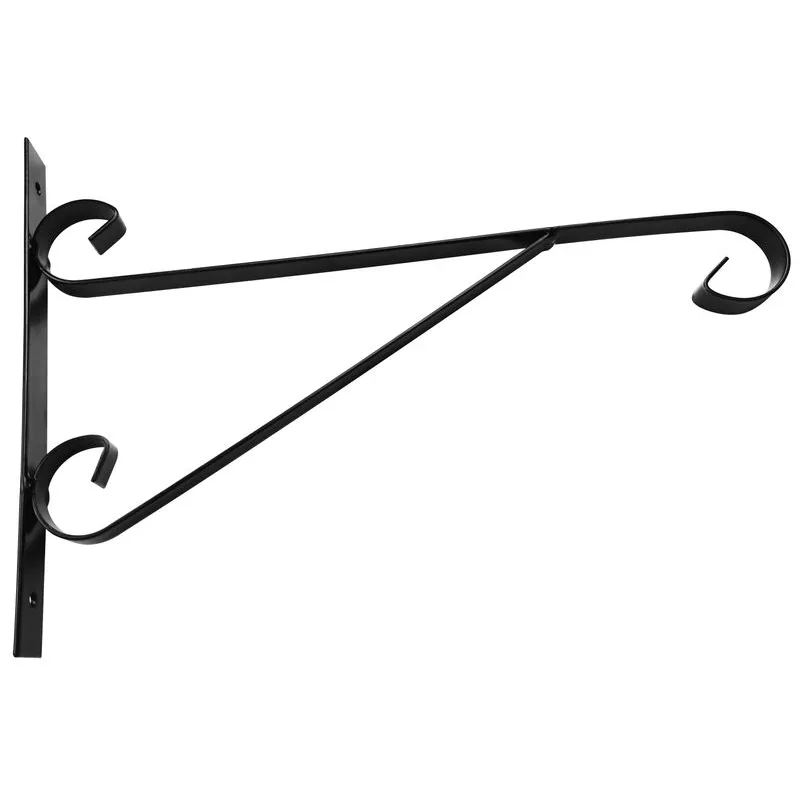 Čierny kovový vešiak Strend Pro na kvetináč, 28x32 cm