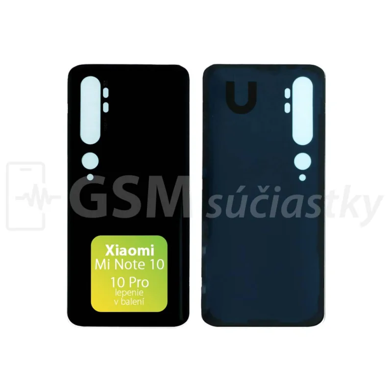 Kryt Xiaomi Mi Note 10, Note 10 Pro Zadný Farba: Čierna
