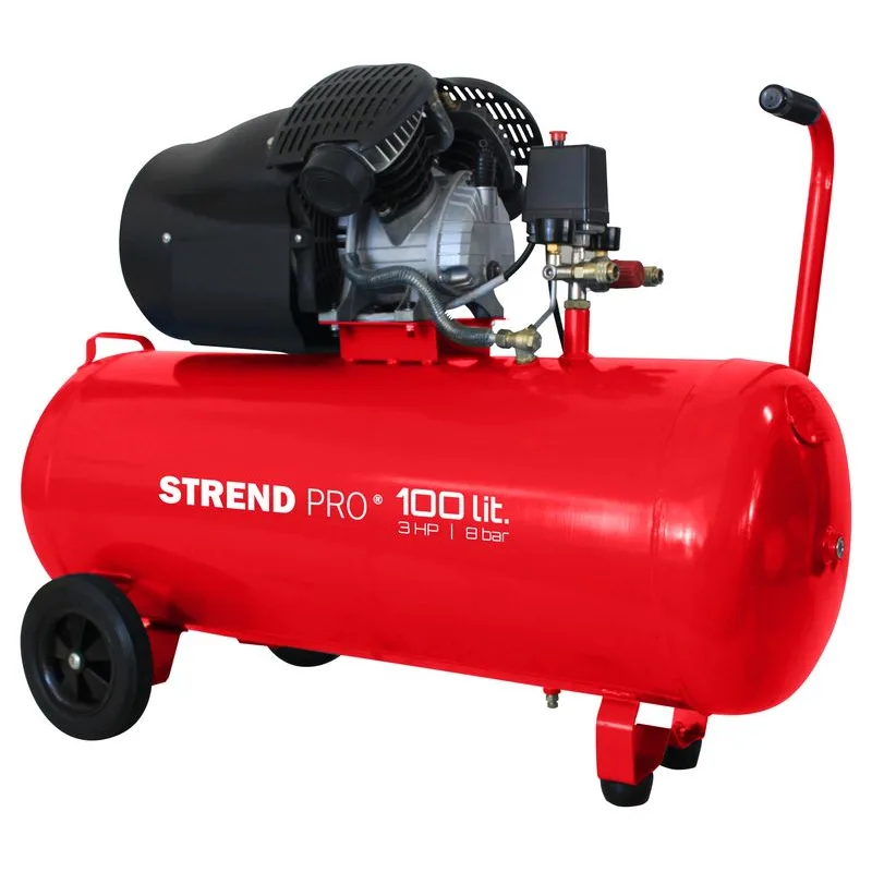 Kompresor Strend Pro HSV-100-08, 2,2 kW, 100 litrov, dvojpiestový