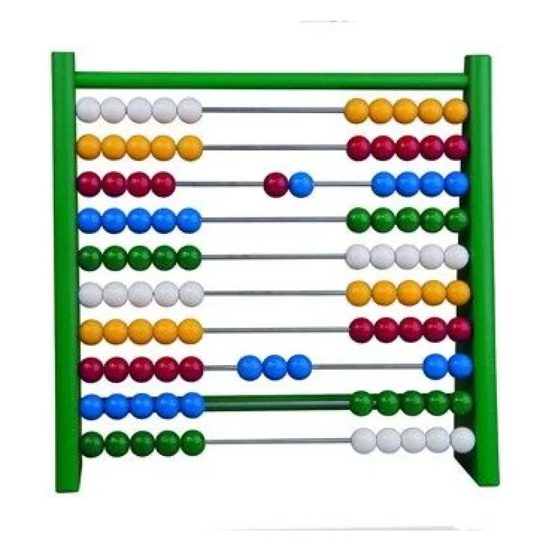 Detoa Drevené počítadlo zelené