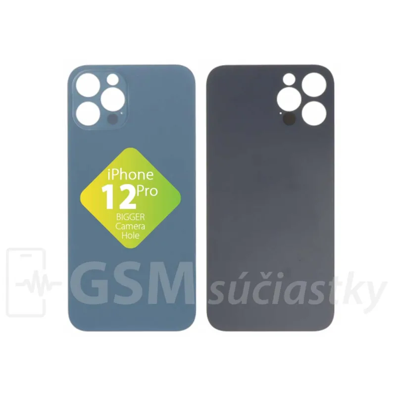 iPhone 12 Pro - Zadné sklo housingu Pacific Blue