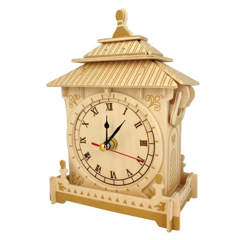 Woodcraft Drevené 3D puzzle Hodiny 1 PF002