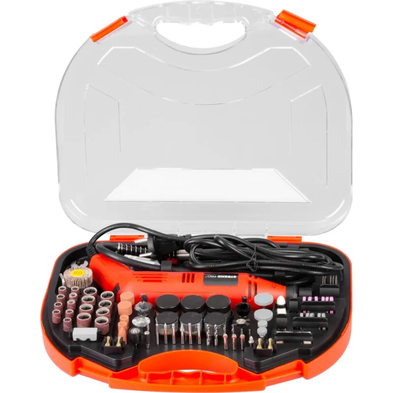 Brúska Strend Pro, mini, priama, vŕtanie a brúsenie, 130 W, s príslušenstvom