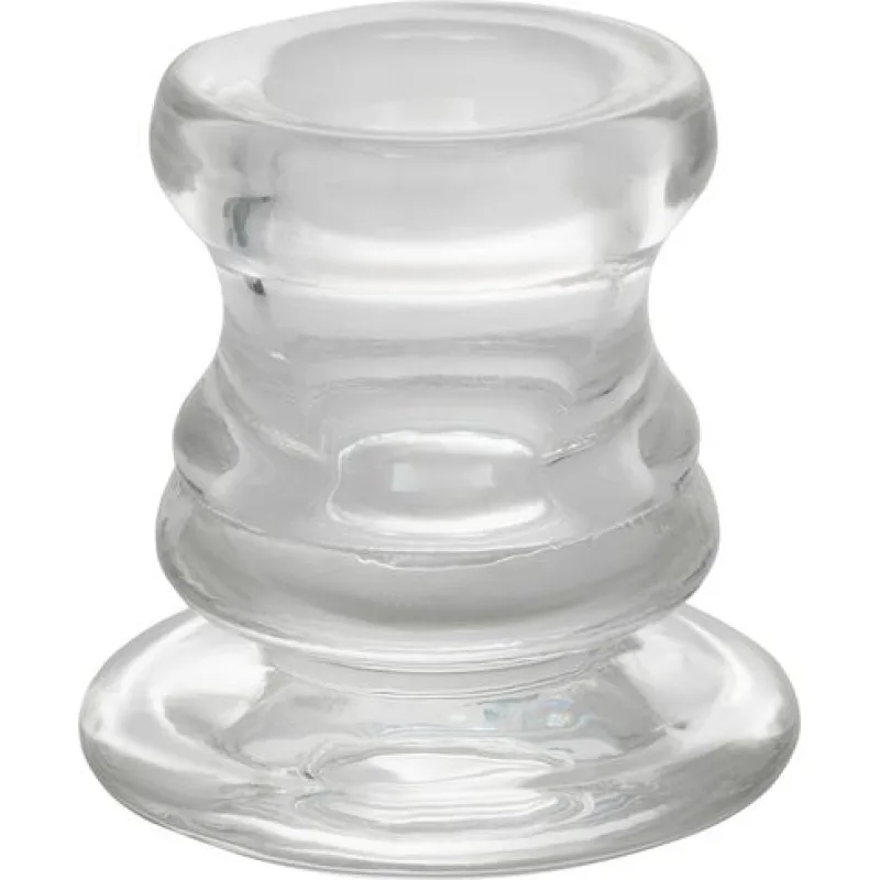 Stojan na sviečku MagicHome Vianoce, sklo, 5,5×5,5 cm