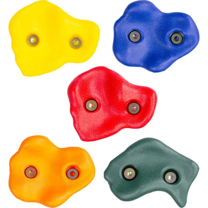 Kamene na lezenie LEQ HARUKI, plastové, farebné, balenie 5 ks