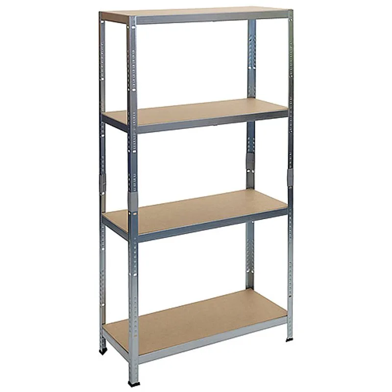 Regál Racks RAT20 MS – kovový, 4 police, 180x90x40 cm, 175 kg/polica