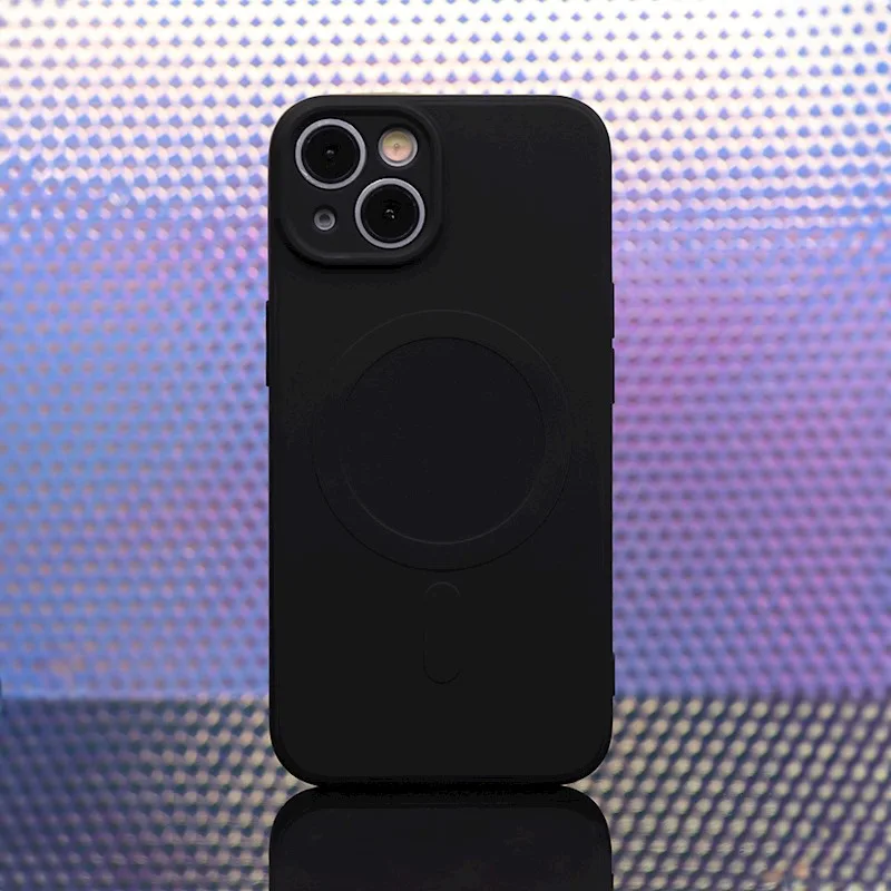 MagSafe Silikónový kryt s magnetickým nabíjaním Apple iPhone 14 Plus, Čierny