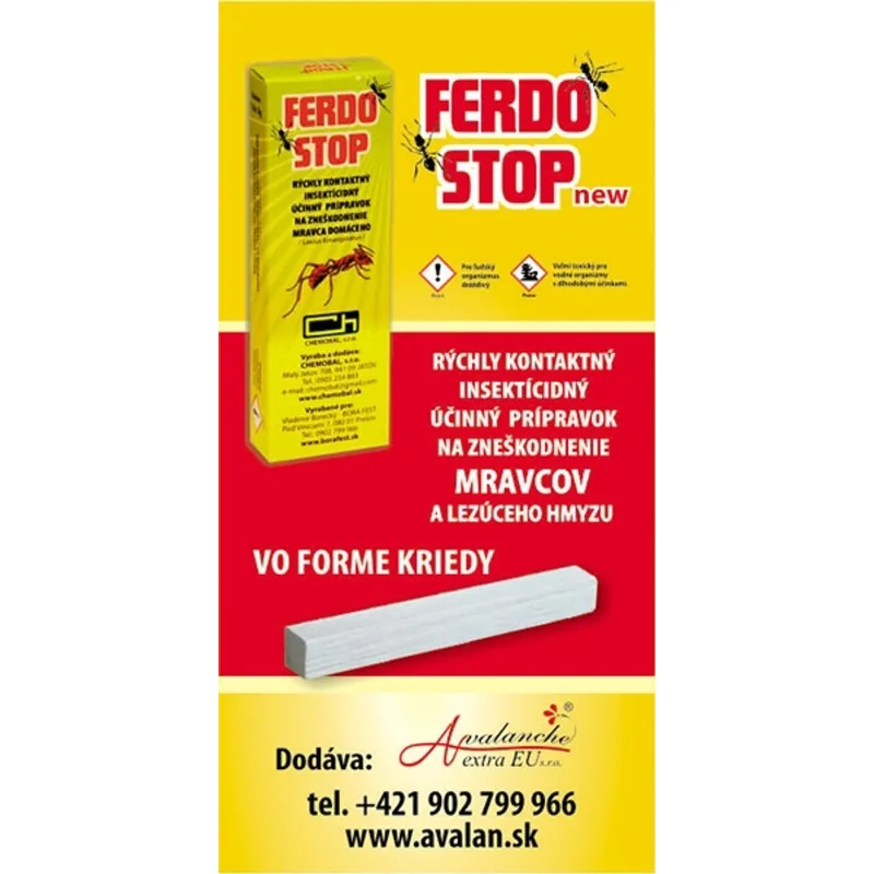 FedroStop – krieda proti mravcom a plošticiam