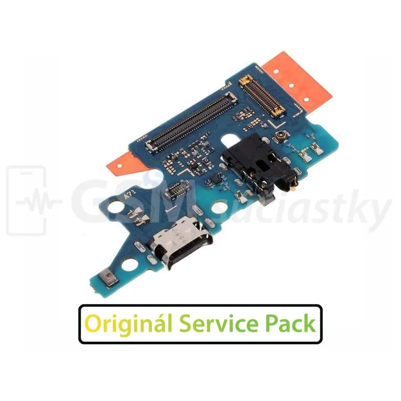 Doska nabíjania Samsung A715F Galaxy A71 - nabíjací konektor, mikrofón - Originál