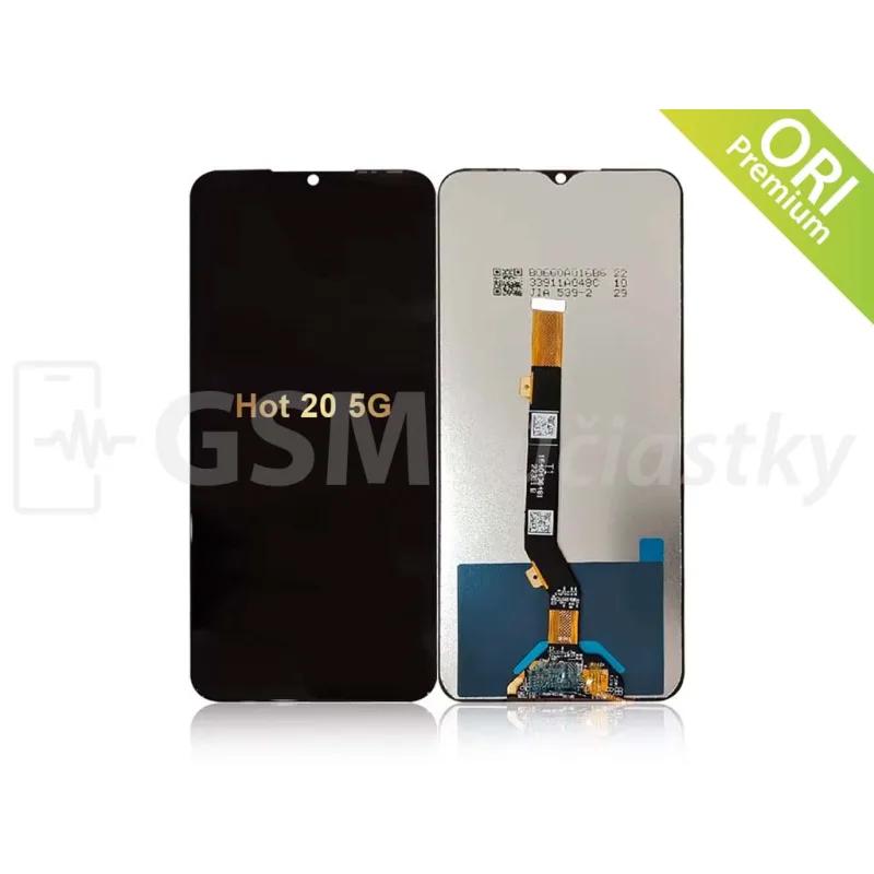 LCD displej + Dotykové sklo Infinix Hot 20 5G Farba: Čierna