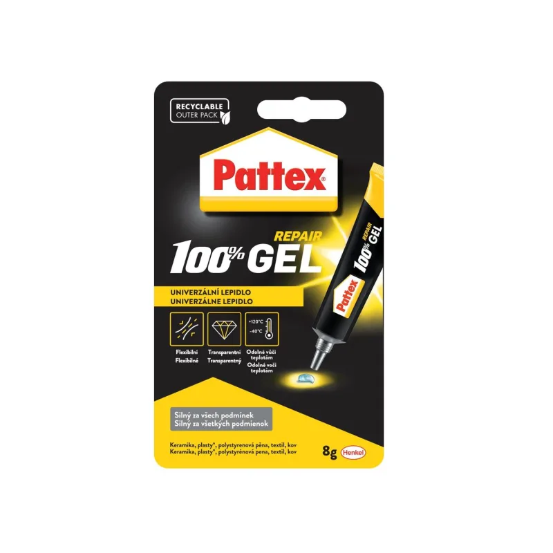Lepidlo Pattex 100% GEL, 8 g