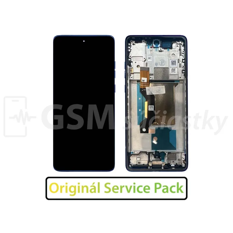 LCD Displej + Dotykové sklo + Rám Motorola Edge 60 Pro - originál Farba: dazzling blue