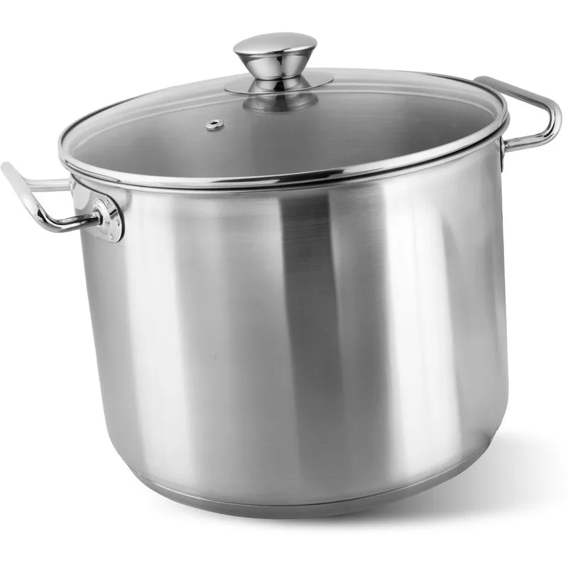 Hrniec MagicHome Chloe, 30 cm, 15 lit., so sklenenou pokrievkou, nerez