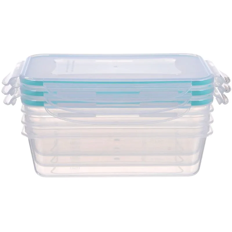 Dózy na potraviny MagicHome Lunchbox, 1,35 l, sada 3 ks, Clip