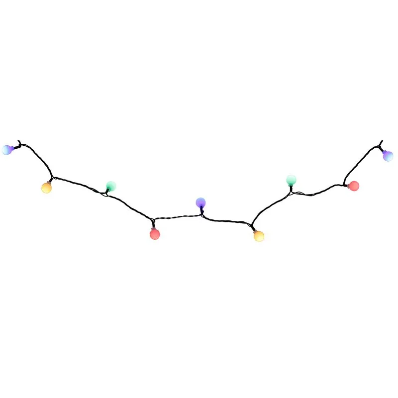 Vianočné osvetlenie reťaz Cherry Balls, 100× LED, multicolor, 9,9 m, exteriér