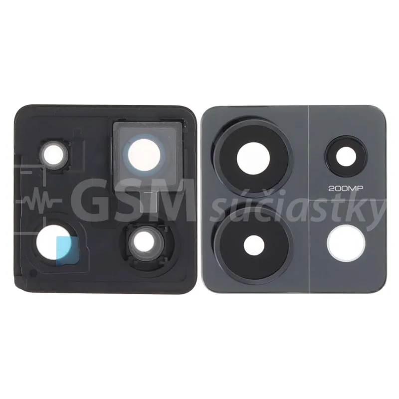 Sklíčko zadnej kamery Xiaomi Redmi Note 13 Pro 5G Farba: Čierna