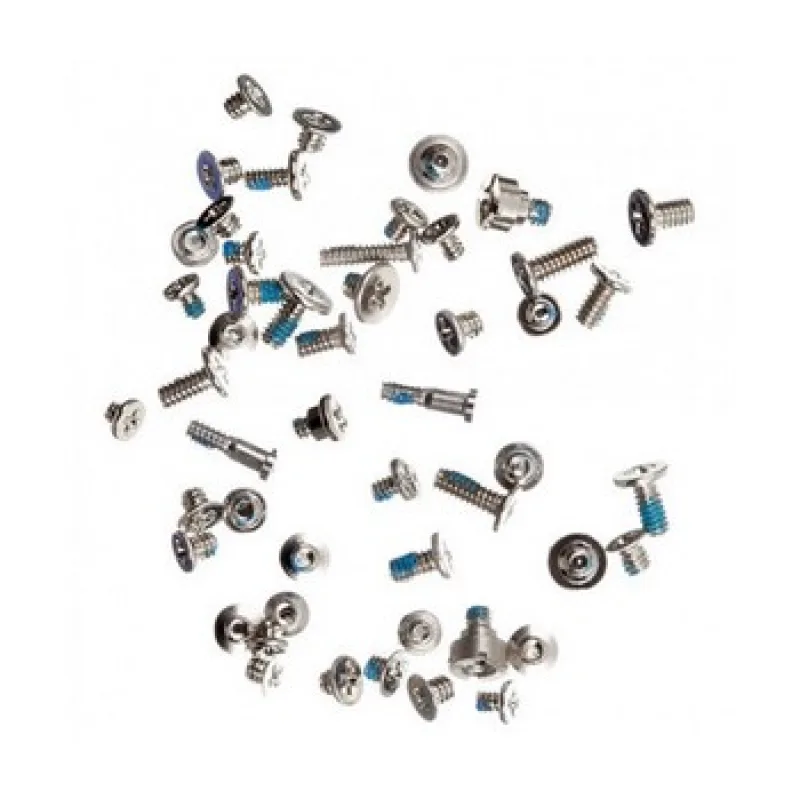 Apple iPhone 5S, SE - Sada skrutiek + 2 spodné šróby Farba: Čierna