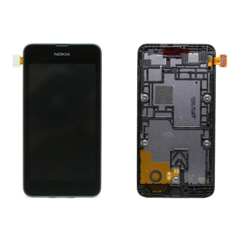 LCD displej + Dotykové sklo + Rám Nokia Lumia 530 Farba: Čierna