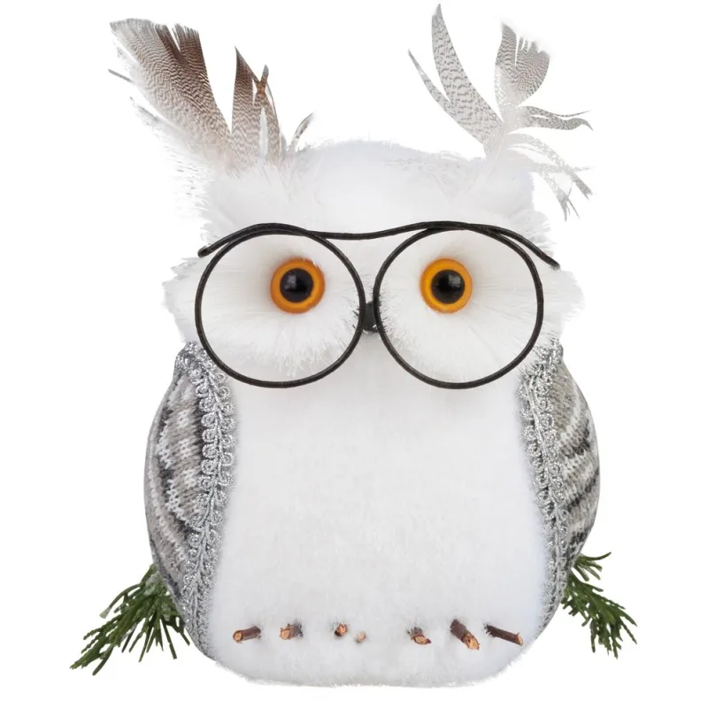 Sova MagicHome, 13x16x15 cm, biela, páperová