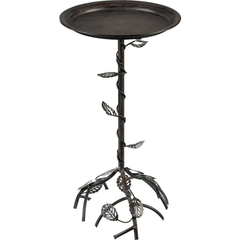 Záhradná dekorácia Mecco Krmítko pre vtáky, kovové, 27x27x56 cm